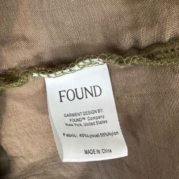 Free People | Found Floral Moss Camp Shirt Olive Green Button Down Medium - Picture 9 of 12